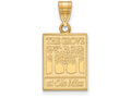 10k Yellow Gold Logoart University Of Mississippi Medium Pendant