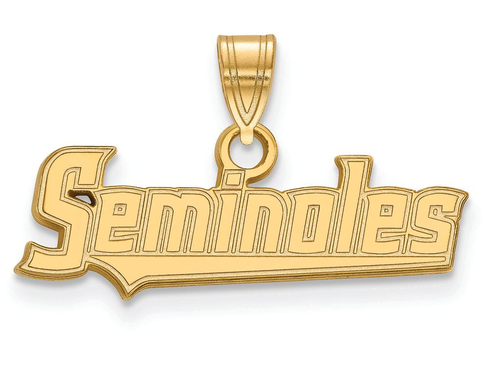 10k Yellow Gold Logoart Florida State University Small Pendant