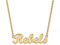 10k Yellow Gold Logoart University Of Mississippi Small Pendant