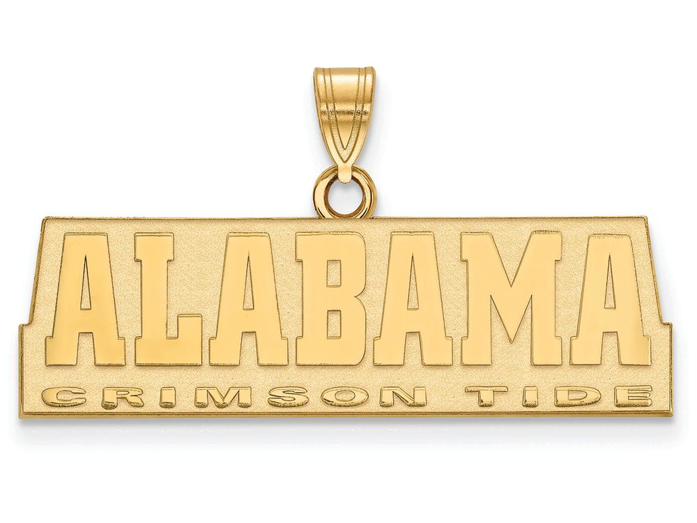 10k Yellow Gold Logoart University Of Alabama Medium Pendant