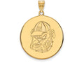 10k Yellow Gold Logoart University Of Georgia Extra Large  Disc Pendant