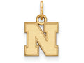 10k Yellow Gold Logoart University Of Nebraska Extra Small Pendant
