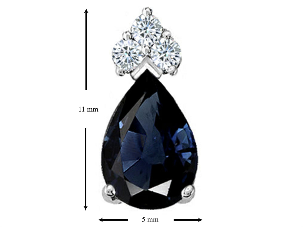 Tommaso Design Genuine Sapphire Earrings