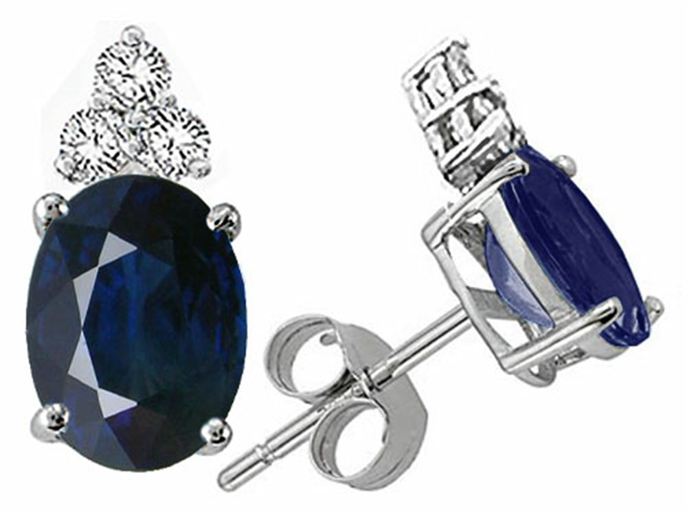 Tommaso Design Genuine Sapphire Earrings
