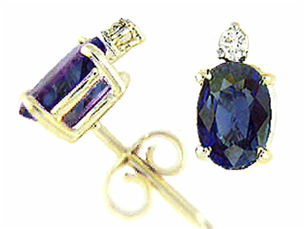 Tommaso Design Genuine Sapphire Earrings