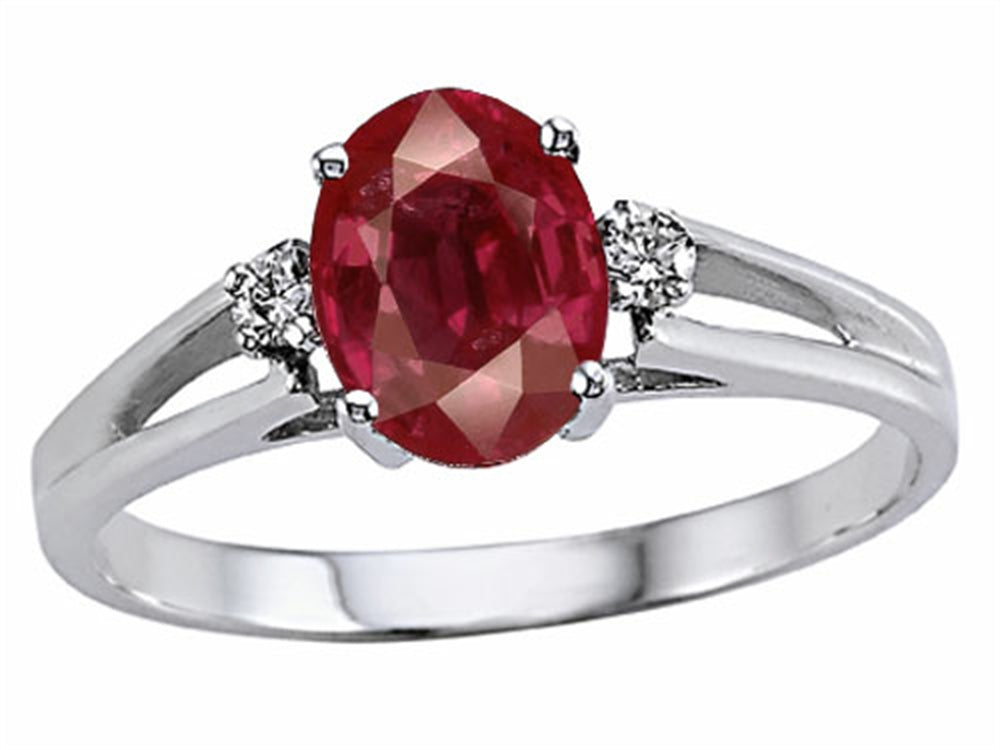 Tommaso Design Ruby and Diamond Ring