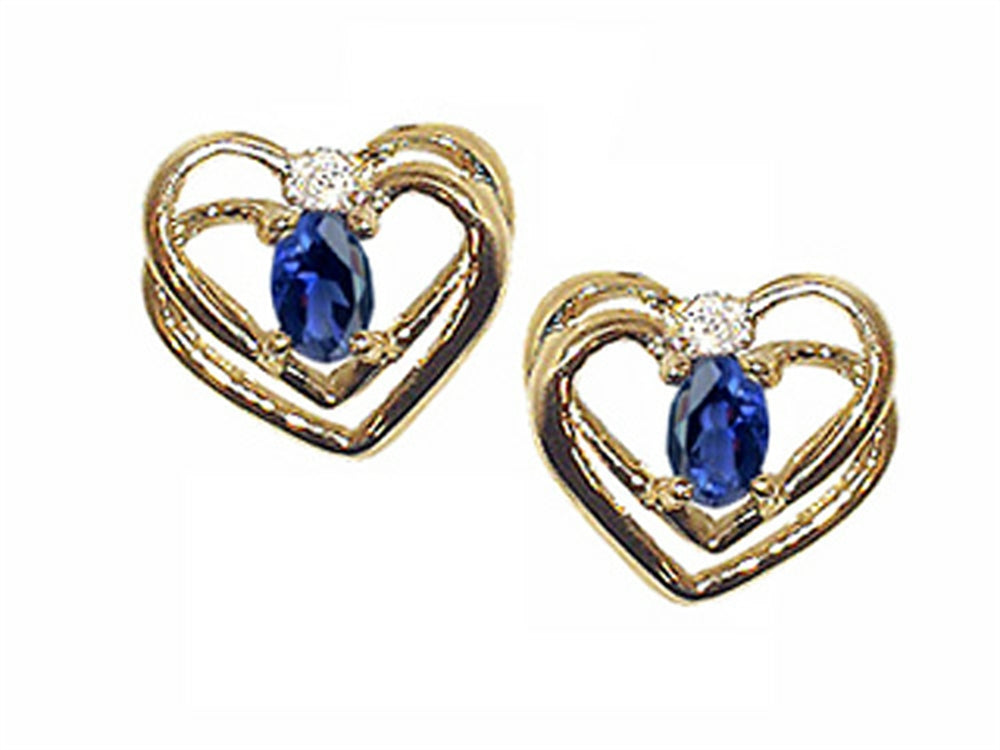 Tommaso Design Oval 5x3mm Genuine Iolite Earrings
