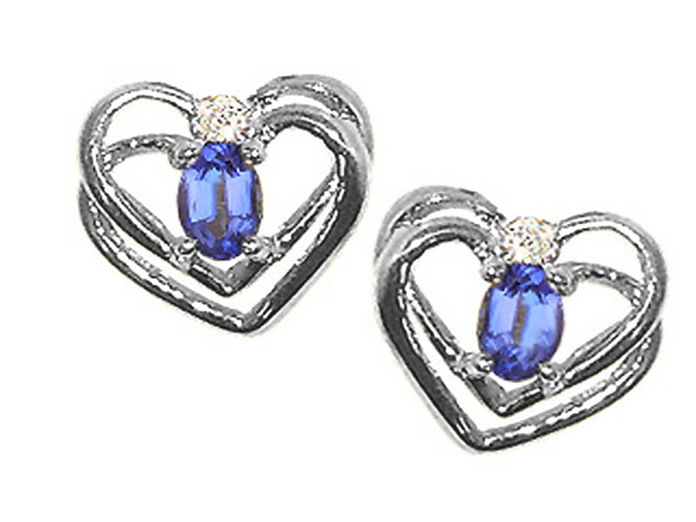 Tommaso Design™ Oval 5x3mm Genuine Tanzanite Earrings