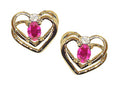 Tommaso Design Oval 5x3 mm Genuine Pink Tourmaline Earrings