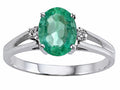 Tommaso Design Genuine Emerald Ring