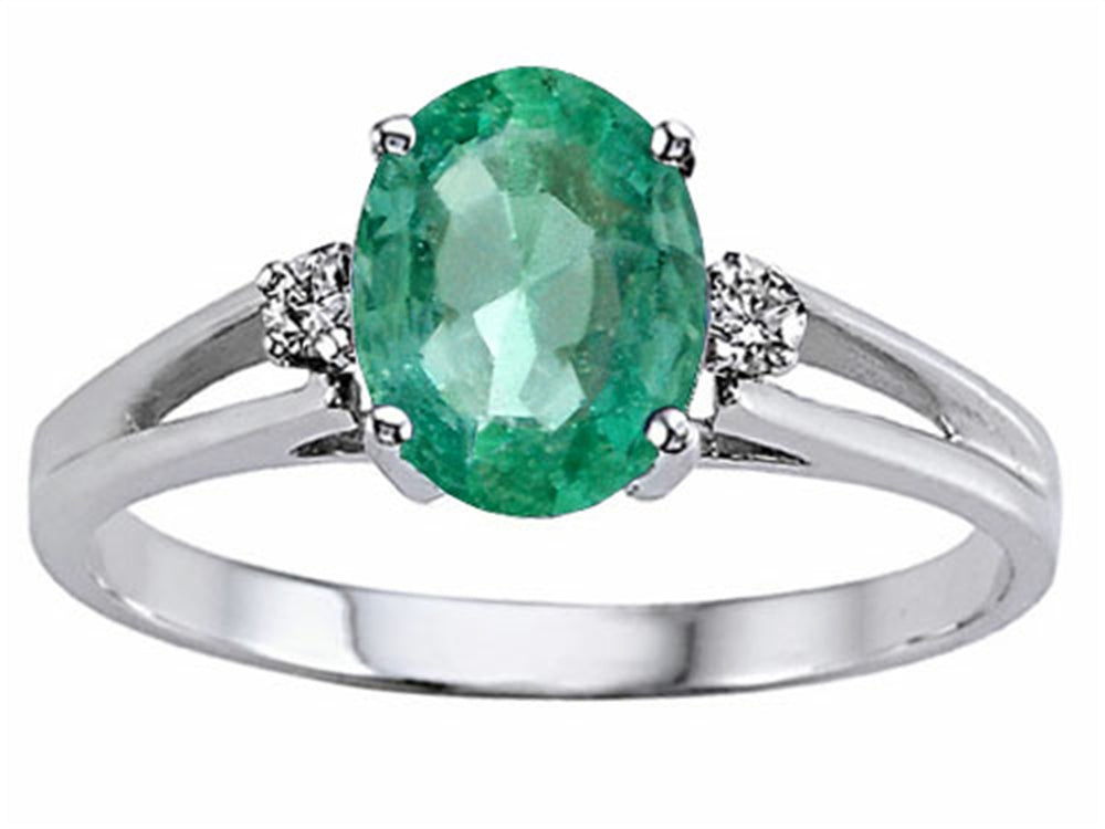 Tommaso Design Genuine Emerald Ring