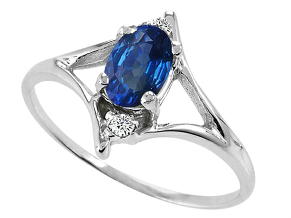 Tommaso Design Genuine Sapphire Ring