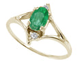 Tommaso Design Genuine Emerald Ring