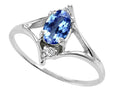 Tommaso Design Oval 6x4 mm Genuine Tanzanite Ring