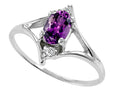 Tommaso Design Genuine Amethyst Ring