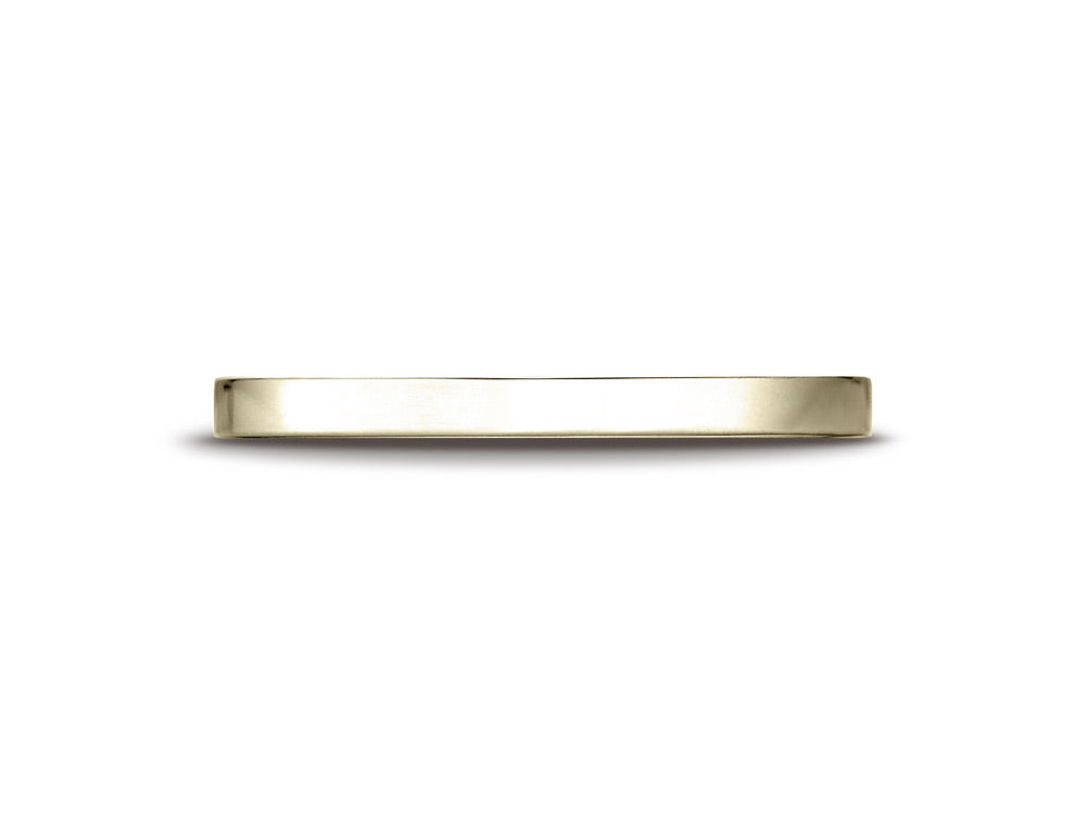 Benchmark 14k Gold 2.0mm Traditional Flat Wedding Band / Ring