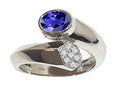 Tommaso Design Oval 7x5mm Genuine Iolite Ring