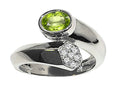 Tommaso Design Oval 7x5mm Genuine Peridot Ring