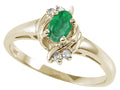 Tommaso Design Genuine Emerald Ring