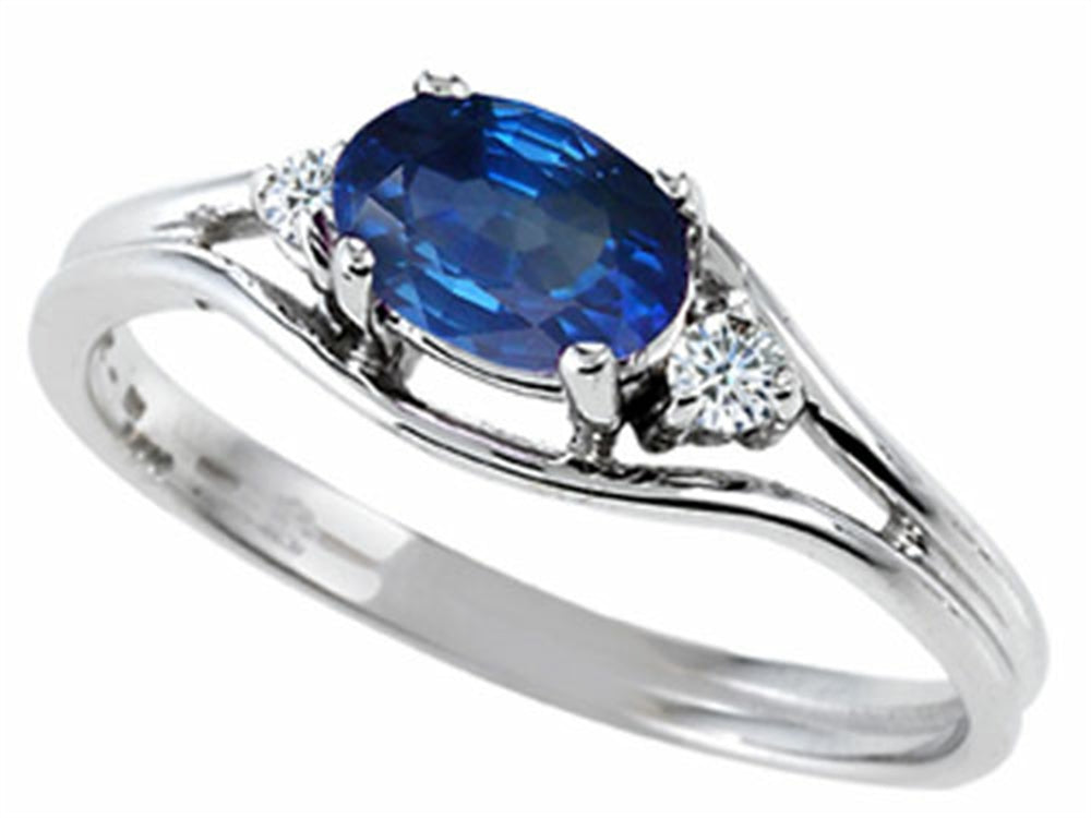 Tommaso Design Genuine Sapphire Ring