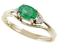 Tommaso Design Genuine Emerald Ring