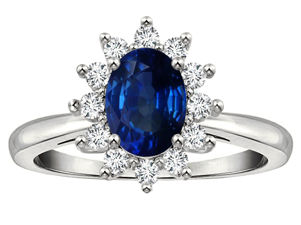Tommaso Design Genuine Sapphire Ring