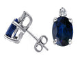 Tommaso Design Genuine Sapphire Earrings