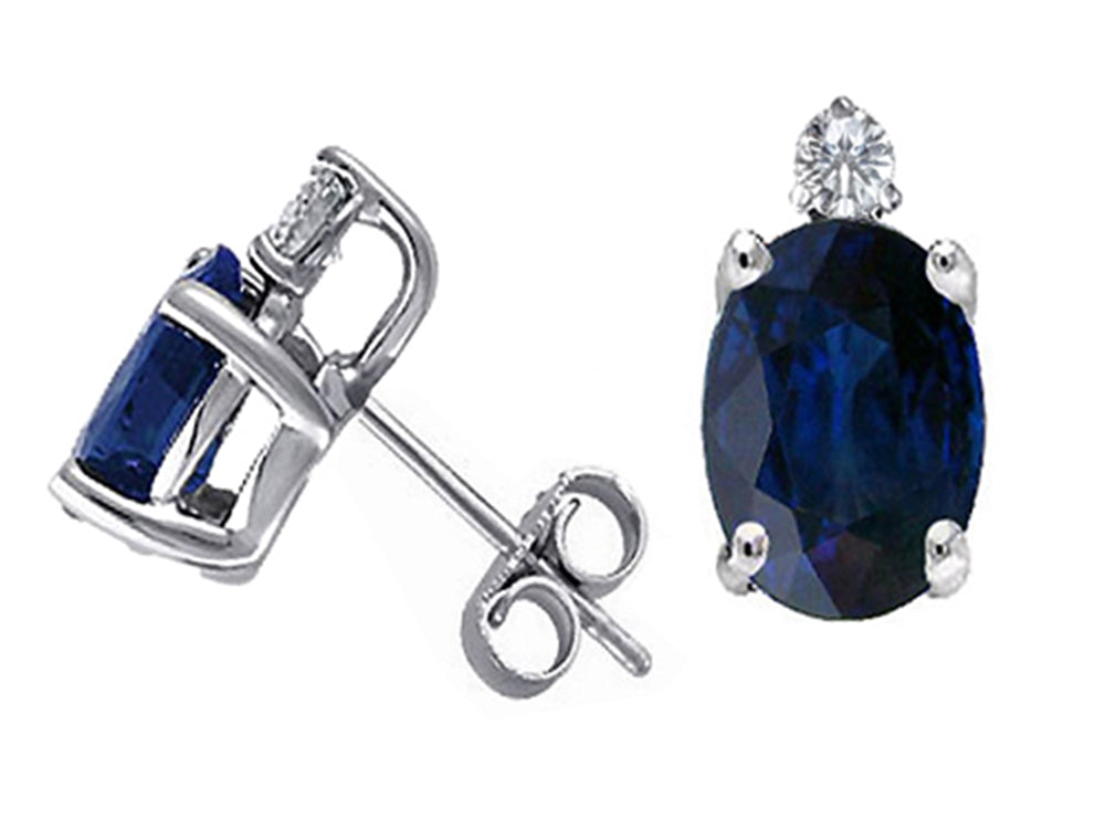 Tommaso Design Genuine Sapphire Earrings