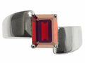Tommaso Design Genuine Garnet Ring