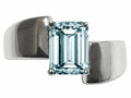 Tommaso Design Genuine Aquamarine Ring