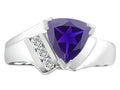 Tommaso Design Trillion 7mm Genuine Iolite Ring