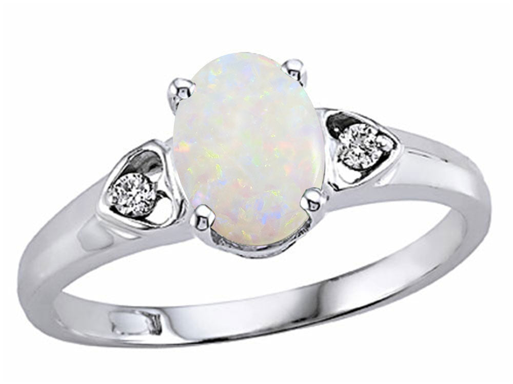 Tommaso Design Genuine Opal Ring