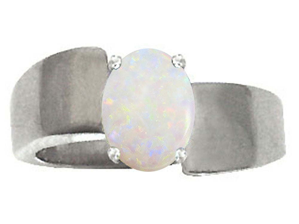 Tommaso Design Genuine Opal Ring