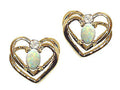Tommaso Design Oval 5x3mm Genuine Opal Earrings