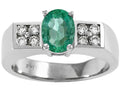 Tommaso Design Genuine Emerald Ring