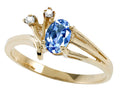 Tommaso Design Oval 6x4mm Genuine Tanzanite Ring