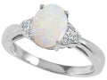Tommaso Design Genuine Opal Ring