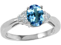 Tommaso Design Oval 7x5mm Genuine Tanzanite Ring