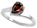 Tommaso Design Genuine Garnet Ring