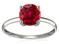 Original Star K 7mm Round Created Ruby Solitaire Engagement Ring