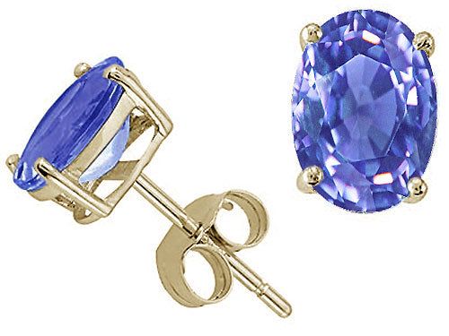Tommaso Design™ Genuine Tanzanite Earrings
