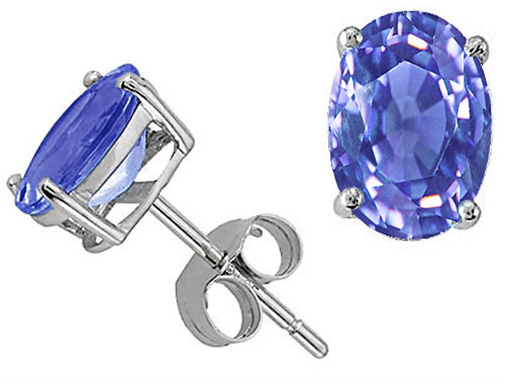 Tommaso Design Genuine Tanzanite Earrings