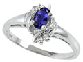 Tommaso Design Oval 5x3 mm Genuine Iolite Ring
