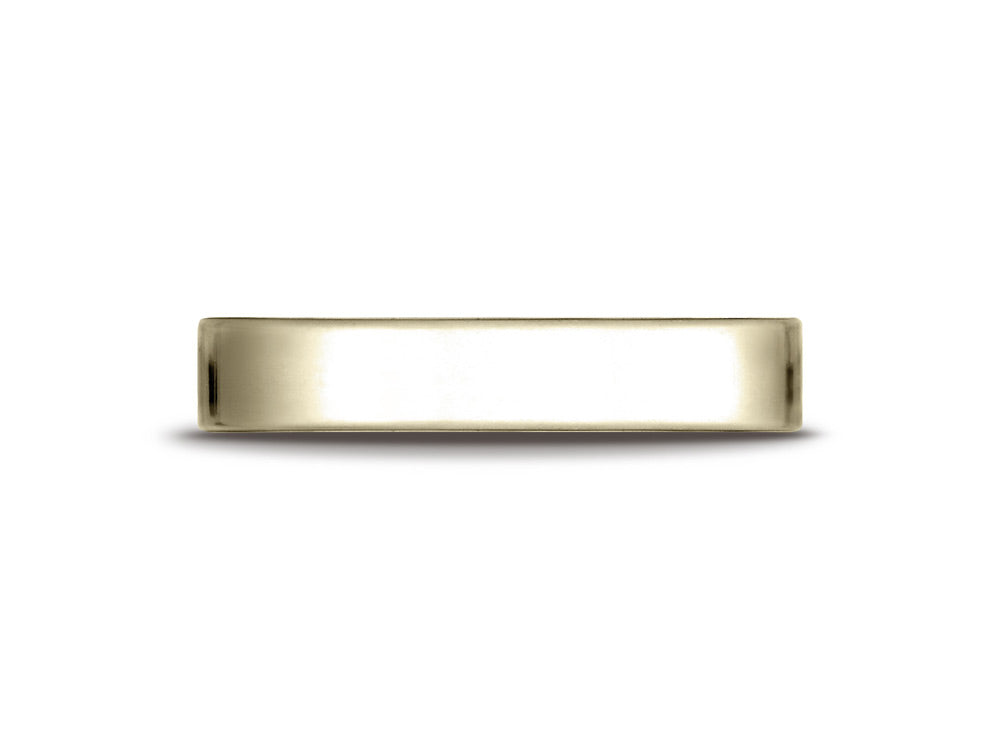 Benchmark 14k Gold 4.0mm Traditional Flat Wedding Band / Ring