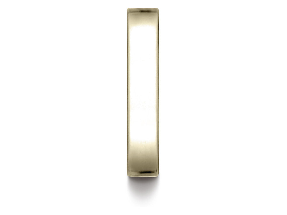 Benchmark 14k Gold 4.0mm Traditional Flat Wedding Band / Ring