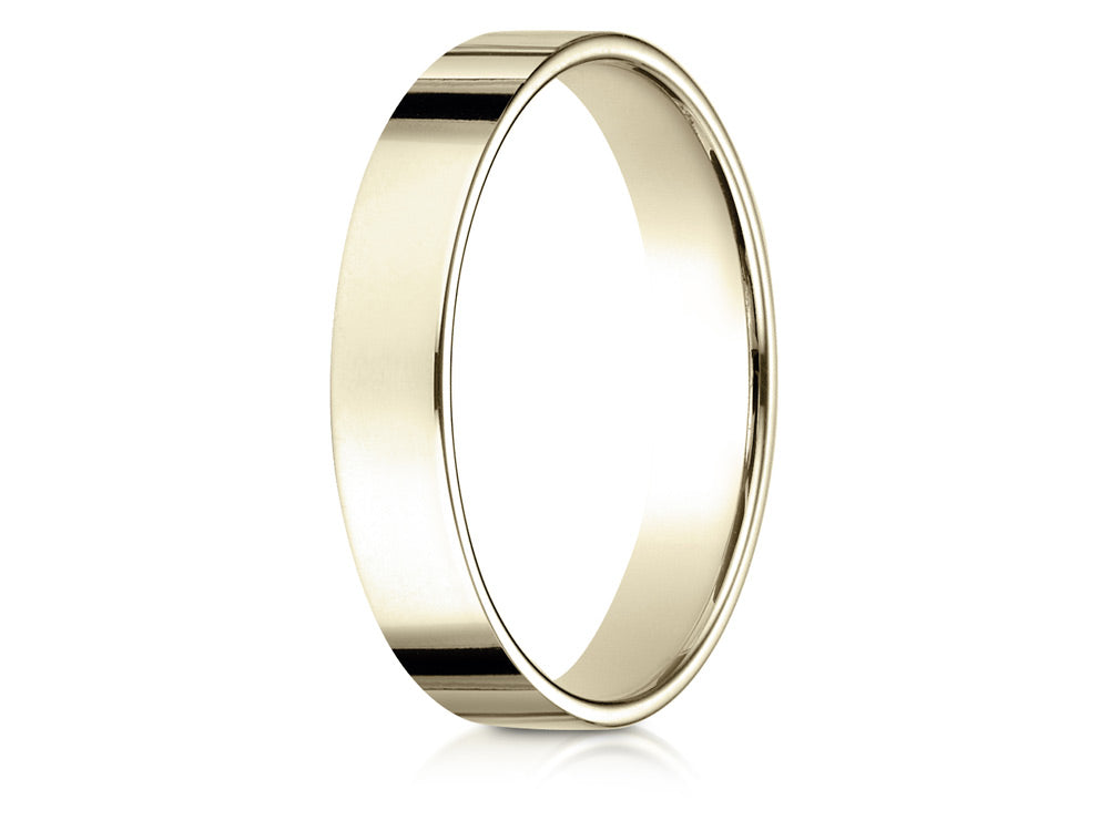 Benchmark 14k Gold 4.0mm Traditional Flat Wedding Band / Ring
