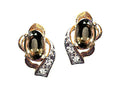 Tommaso Design Oval 6x4 mm Genuine Smoky Quartz Earrings