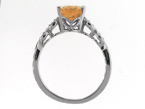 Tommaso Design Oval 8x6mm Genuine Citrine Ring