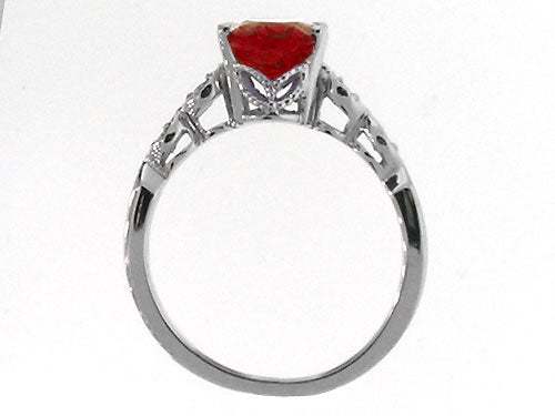 Tommaso Design Oval 8x6 Genuine Garnet Ring