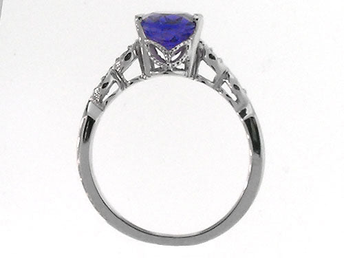 Tommaso Design Oval 8x6mm Genuine Iolite Ring